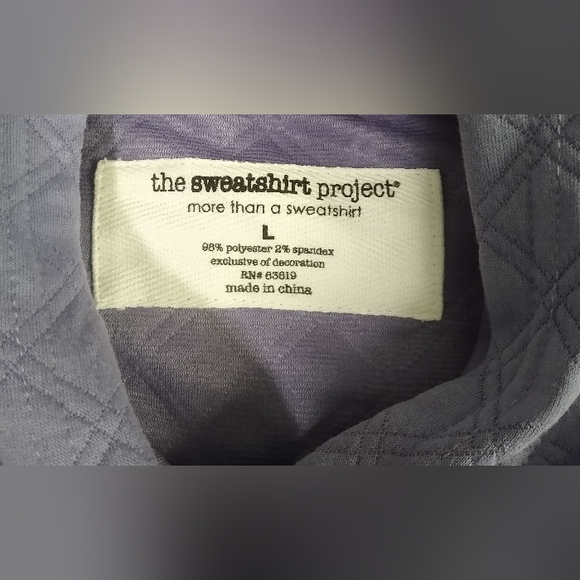 The Sweatshirt Project Size L Lavender - Picture 6 of 6
